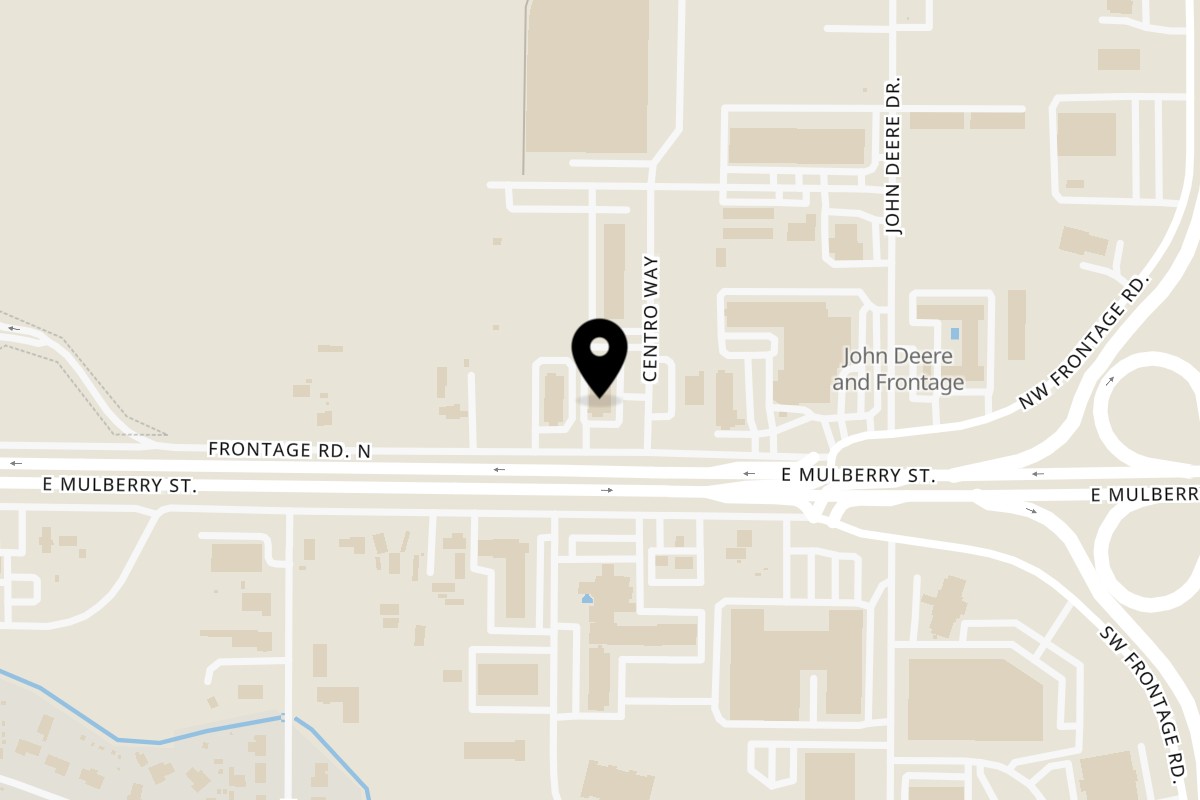 Map showing the location of Hacienda Real on 421 Centro Way in Fort Collins